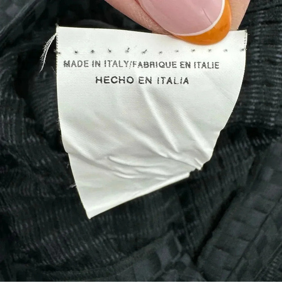 VALENTINO Silk Blend Black Checkers Pant Size 4 - Picture 5 of 7